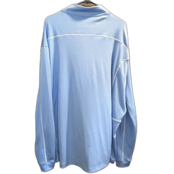 NWT Columbia Golf Quarter Zip Athletic Light Blue Men 3XL Pullover Casual - Picture 2 of 9